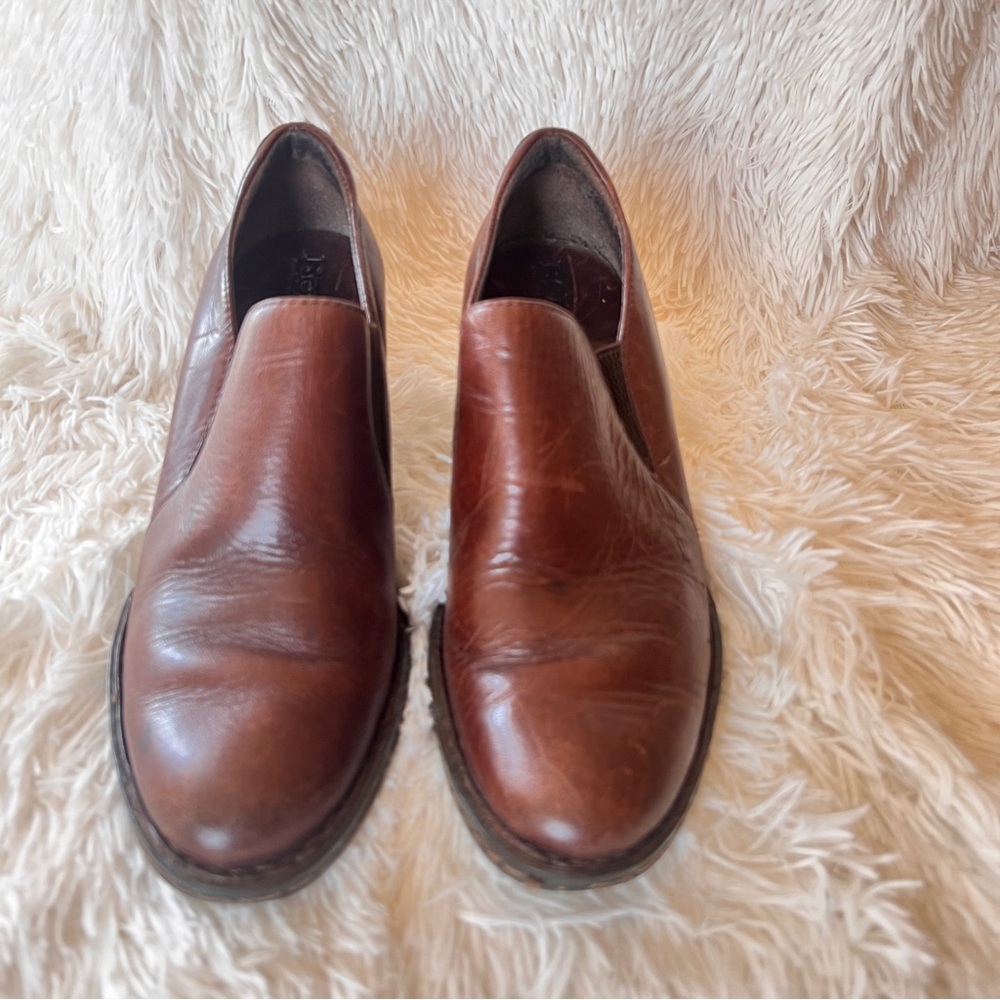 Born slip on ankle booties